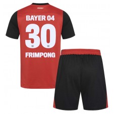 Bayer Leverkusen Jeremie Frimpong #30 Hjemmedraktsett Barn 2024-25 Kortermet (+ korte bukser)